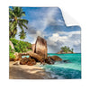Textil Ersatzdruck Schoener Strand Mit Palmen Quadrat Produktvorschau Frontal