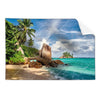 Textil Ersatzdruck Schoener Strand Mit Palmen Querformat Produktvorschau Frontal