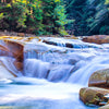 Textil Ersatzdruck Schoener Wasserfall Im Wald Querformat Zoom