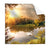 Textil Ersatzdruck Schwan Im Teich Quadrat Produktvorschau Frontal