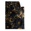 Textil Ersatzdruck Schwarze Und Goldene Blueten Hochformat Produktvorschau Frontal