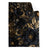 Textil Ersatzdruck Schwarze Und Goldene Blueten Hochformat Produktvorschau Frontal
