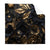 Textil Ersatzdruck Schwarze Und Goldene Blueten Quadrat Produktvorschau Frontal