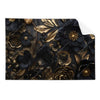 Textil Ersatzdruck Schwarze Und Goldene Blueten Querformat Produktvorschau Frontal