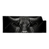 Textil Ersatzdruck Schwarzer Bulle Panorama Produktvorschau Frontal