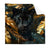Textil Ersatzdruck Schwarzer Panther Im Dschungel Quadrat Produktvorschau Frontal