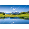 Textil Ersatzdruck Sommerlandschaft In Den Alpen Querformat Motivvorschau