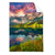 Textil Ersatzdruck Sonnenaufgang Am Bergsee Hochformat Produktvorschau Frontal