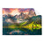 Textil Ersatzdruck Sonnenaufgang Am Bergsee Querformat Produktvorschau Frontal