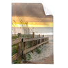Textil Ersatzdruck Sonnenuntergang Am Strandweg Hochformat Produktvorschau Frontal