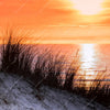 Textil Ersatzdruck Sonnenuntergang Mit Duene Und Meer Hochformat Zoom