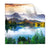 Textil Ersatzdruck Sonniger Tag Am Bergsee Quadrat Produktvorschau Frontal