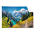 Textil Ersatzdruck Sonniger Tag Am Gletscher Querformat Produktvorschau Frontal