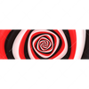 Textil Ersatzdruck Spirale In Rot Weiss Schwarz Panorama Motivvorschau