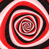 Textil Ersatzdruck Spirale In Rot Weiss Schwarz Panorama Zoom