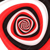 Textil Ersatzdruck Spirale In Rot Weiss Schwarz Quadrat Motivvorschau