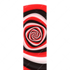 Textil Ersatzdruck Spirale In Rot Weiss Schwarz Schmal Motivvorschau