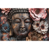 Textil Ersatzdruck Spiritueller Buddha Und Blumen Querformat Motivvorschau