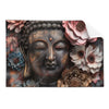 Textil Ersatzdruck Spiritueller Buddha Und Blumen Querformat Produktvorschau Frontal