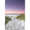 Textil Ersatzdruck Strandweg Im Sonnenuntergang Hochformat Motivvorschau