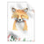 Textil Ersatzdruck Tiere Des Waldes Hochformat Produktvorschau Frontal