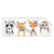 Textil Ersatzdruck Tiere Des Waldes Panorama Produktvorschau Frontal