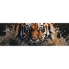 Textil Ersatzdruck Tiger Im Wasser Panorama Motivvorschau