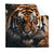 Textil Ersatzdruck Tiger Im Wasser Quadrat Produktvorschau Frontal