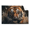 Textil Ersatzdruck Tiger Im Wasser Querformat Produktvorschau Frontal