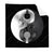 Textil Ersatzdruck Totenkopf Yin Yang Quadrat Produktvorschau Frontal