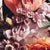 Textil Ersatzdruck Vintage Blumenstrauss Panorama Zoom