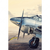 Textil Ersatzdruck Vintage Flugzeug Hochformat Motivvorschau