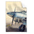 Textil Ersatzdruck Vintage Flugzeug Hochformat Produktvorschau Frontal