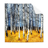 Textil Ersatzdruck Wald Mit Birkenbaeumen Quadrat Produktvorschau Frontal