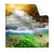 Textil Ersatzdruck Wald Wasserfall No 5 Quadrat Produktvorschau Frontal