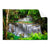 Textil Ersatzdruck Wald Wasserfall No 6 Querformat Produktvorschau Frontal