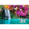Textil Ersatzdruck Wald Wasserfall No 7 Querformat Motivvorschau