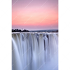 Textil Ersatzdruck Wasserfall Bei Abendroete Hochformat Motivvorschau