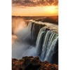 Textil Ersatzdruck Wasserfall Bei Abendsonne Hochformat Motivvorschau