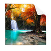 Textil Ersatzdruck Wasserfall Im Wald Quadrat Produktvorschau Frontal