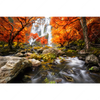Textil Ersatzdruck Wasserfall In Herbstlandschaft Querformat Motivvorschau