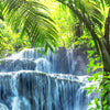 Textil Ersatzdruck Wasserfall In Mexiko Panorama Zoom