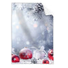 Textil Ersatzdruck Weihnachtskugeln Im Winterwunderland Hochformat Produktvorschau Frontal