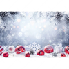 Textil Ersatzdruck Weihnachtskugeln Im Winterwunderland Querformat Motivvorschau