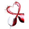 Textil Ersatzdruck Wein Liebe Hochformat Motivvorschau