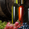 Textil Ersatzdruck Wein Trauben Panorama Zoom