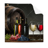 Textil Ersatzdruck Wein Trauben Quadrat Produktvorschau Frontal