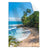 Textil Ersatzdruck Wilder Karibischer Strand Hochformat Produktvorschau Frontal