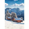 Textil Ersatzdruck Winteridylle In Den Bergen Hochformat Motivvorschau