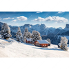 Textil Ersatzdruck Winteridylle In Den Bergen Querformat Motivvorschau